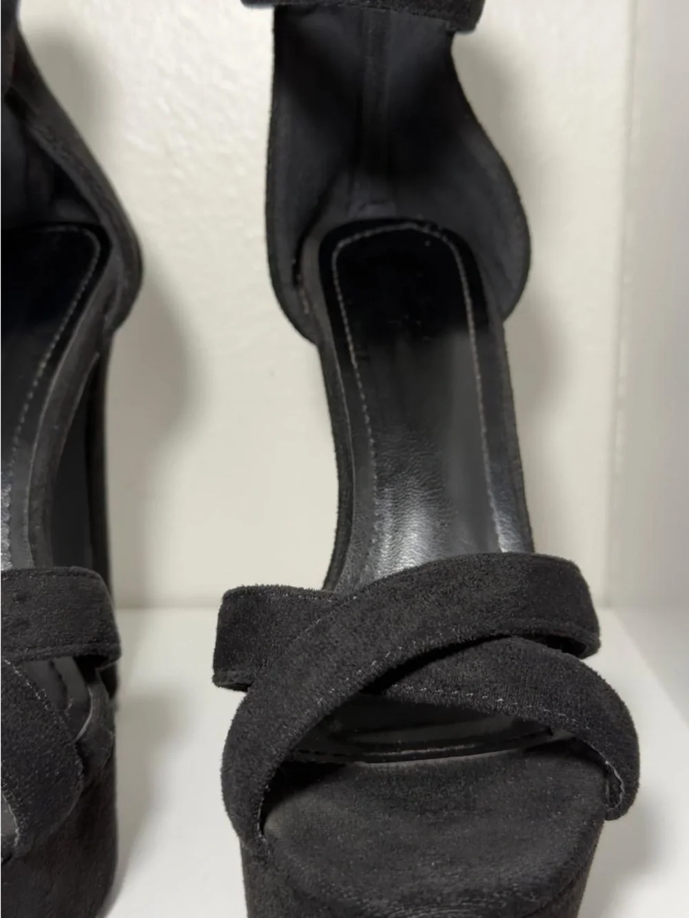 SHEIN Black/ Elegant High Platform Thick Heel Sandals for Women